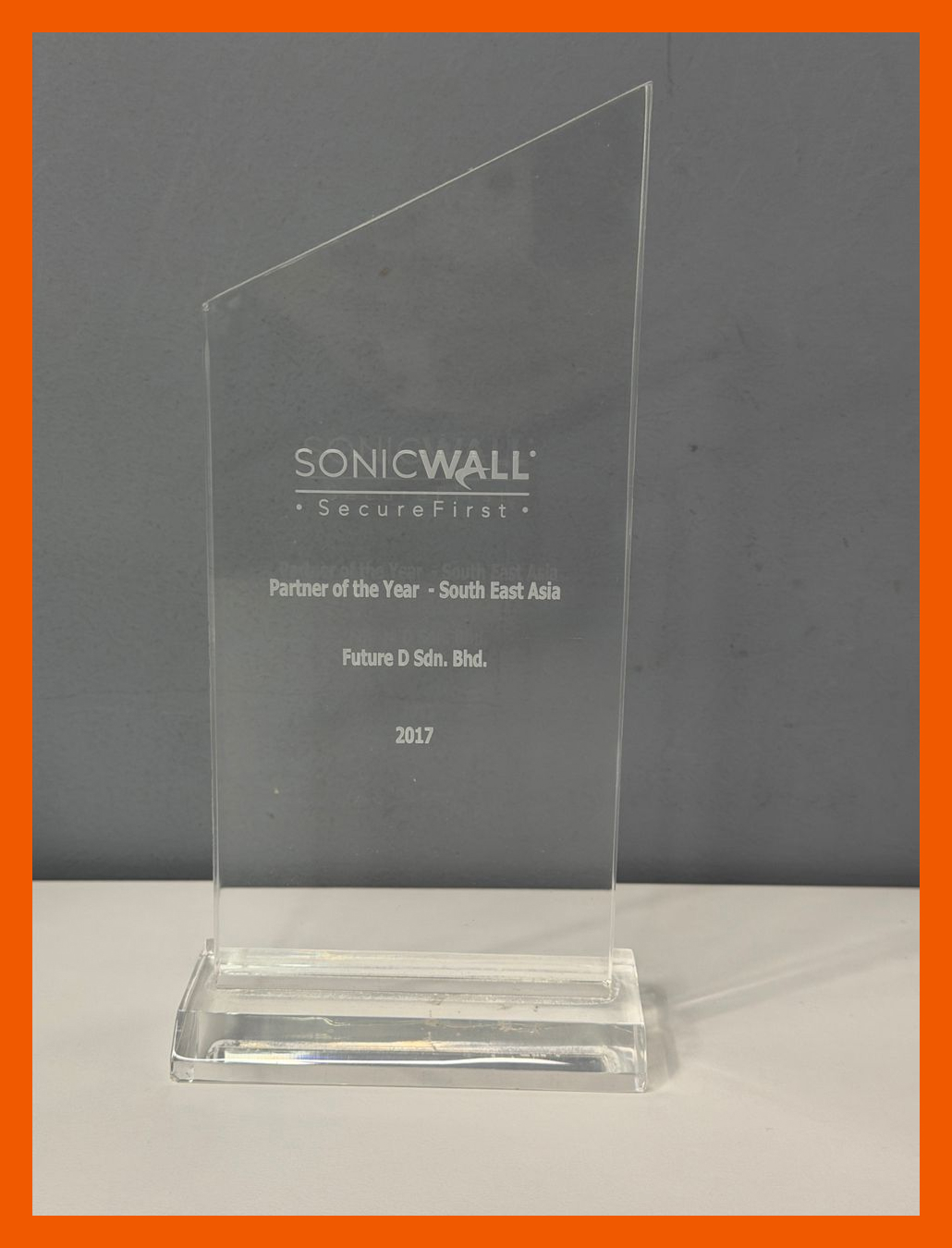 SonicWall Partner of the Year - Southeast Asia 2017